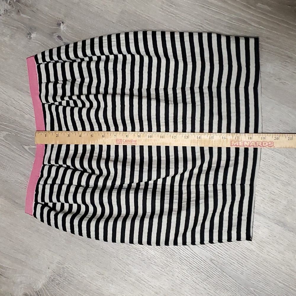 Moschino Cheap And Chic Black Striped Above Knee Bubble skirt size 6 - Picture 3 of 8